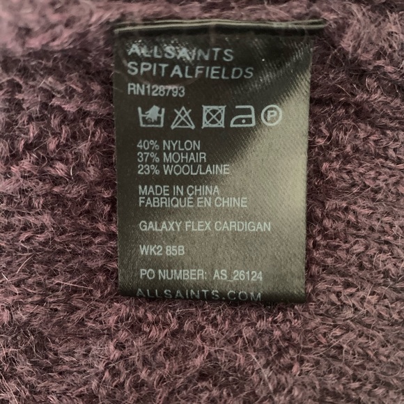 All Saints Galaxy Flex Cardigan size 2 - Picture 5 of 6